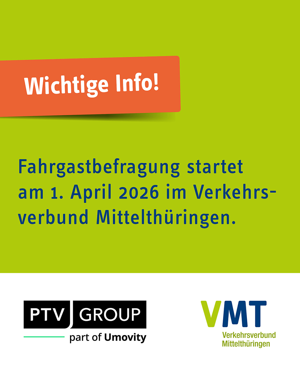 Infografik zur Fahrgastbefragung ab 1. April 2026
