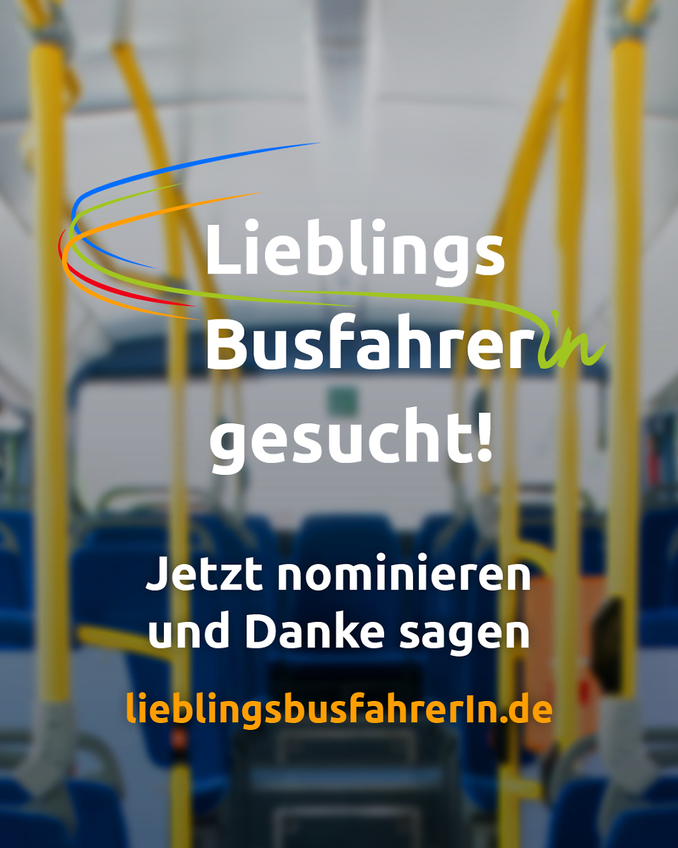 Grafik zum Wettbewerb LieblingsbusfahrerIn gesucht